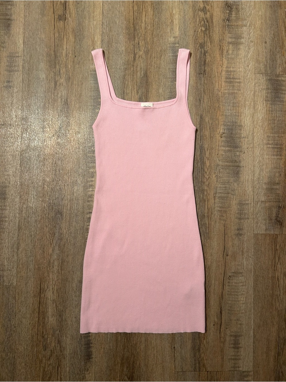 Wilfred Ribbed Tank Mini Dress in Light Pink
